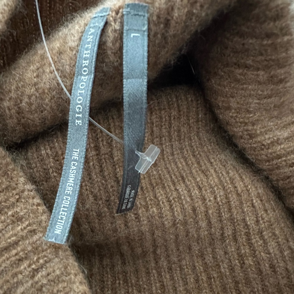 Anthropologie The Enza Cashmere Poncho Cowl Neck Knit Sweater Vest - Brand New! - Picture 8 of 8